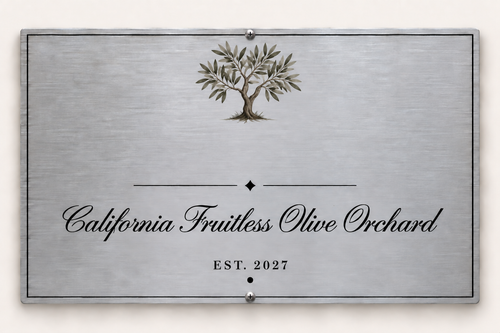 Personalized orchard plaque preview