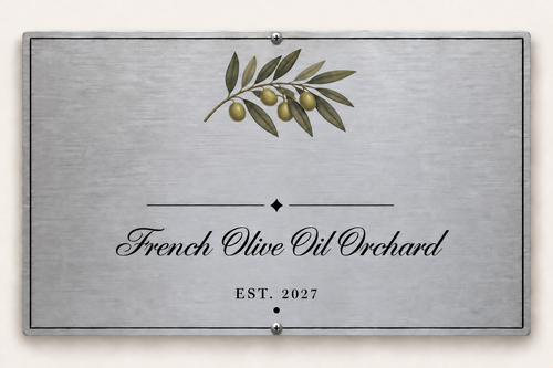 Personalized orchard plaque preview