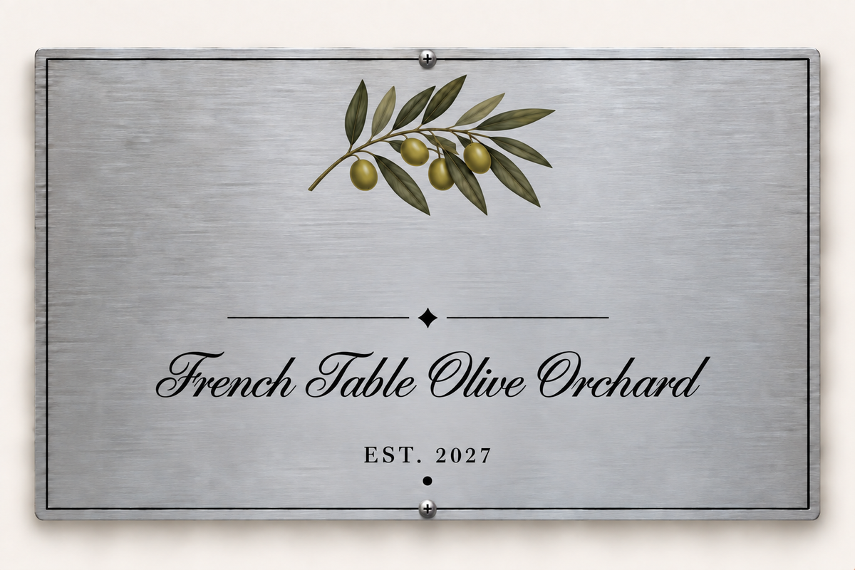 Custom orchard plaque preview