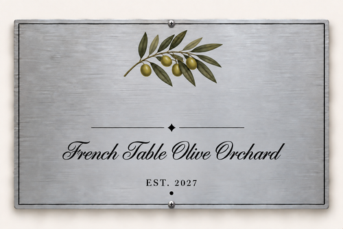 Personalized orchard plaque preview
