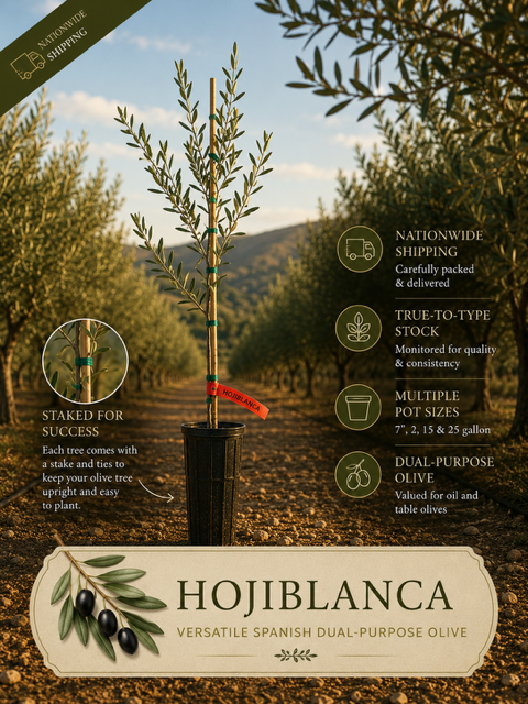 Hojiblanca Olive Tree for sale