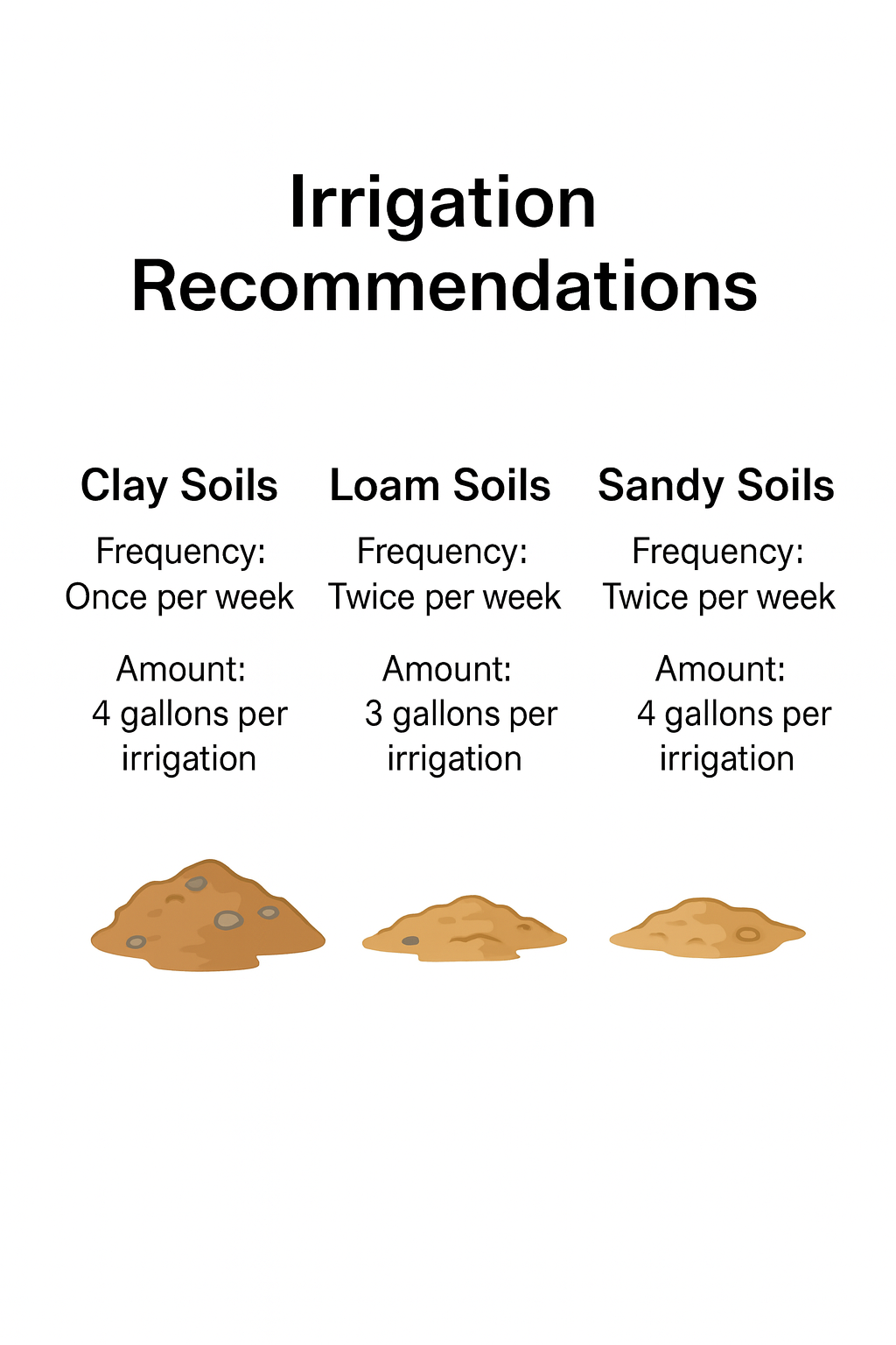 How to water a recently planted grapevine