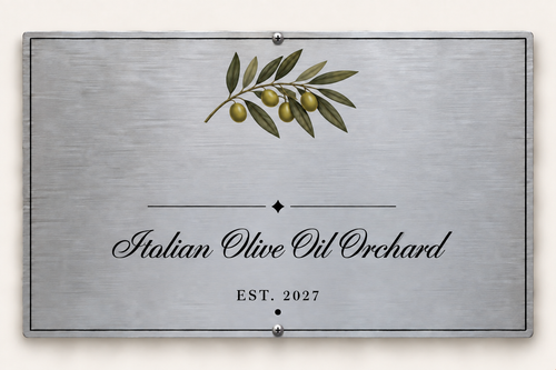Personalized orchard plaque preview