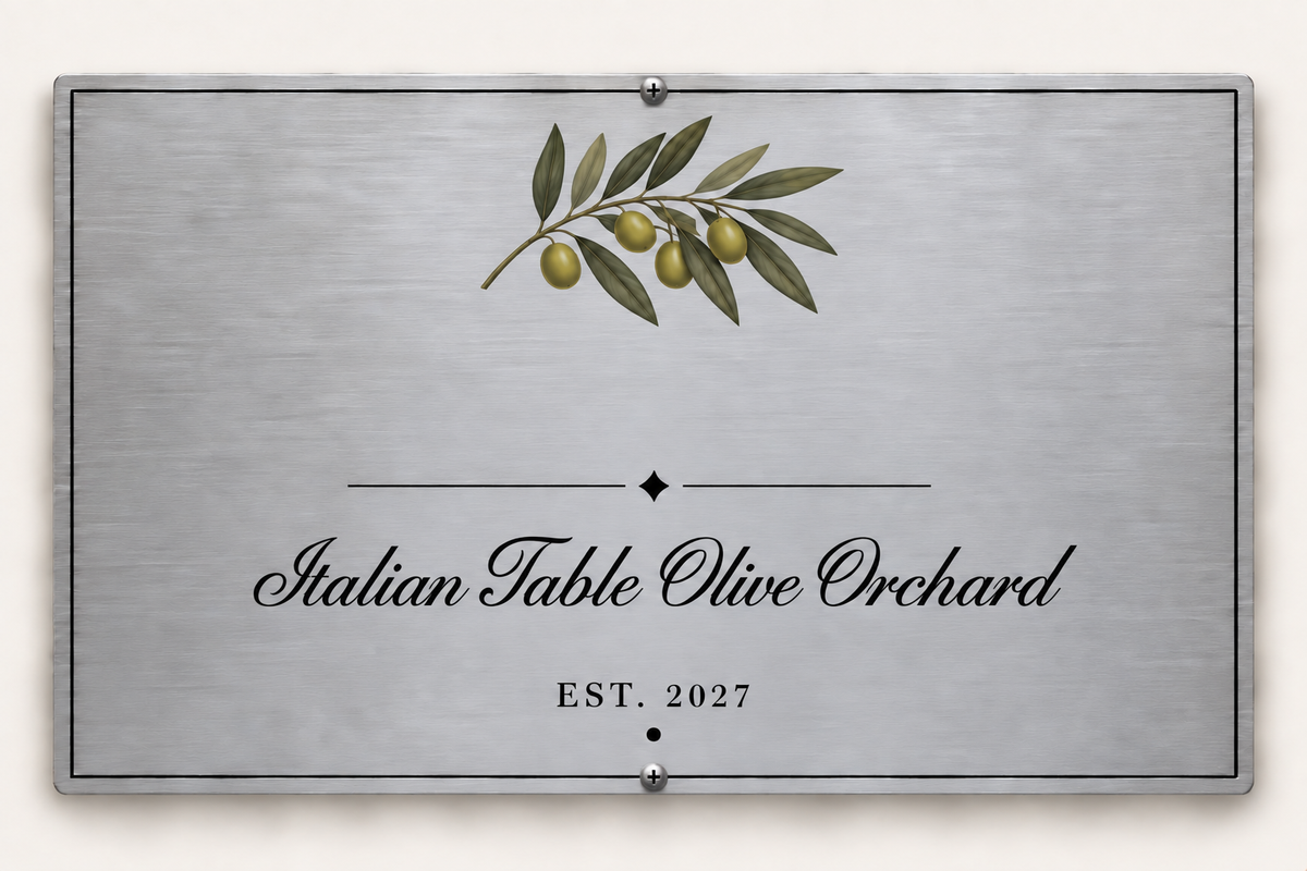 Custom orchard plaque preview