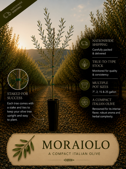 Moraiolo Olive Trees