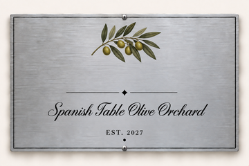 Custom aluminum orchard plaque