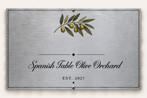 Personalized orchard plaque preview